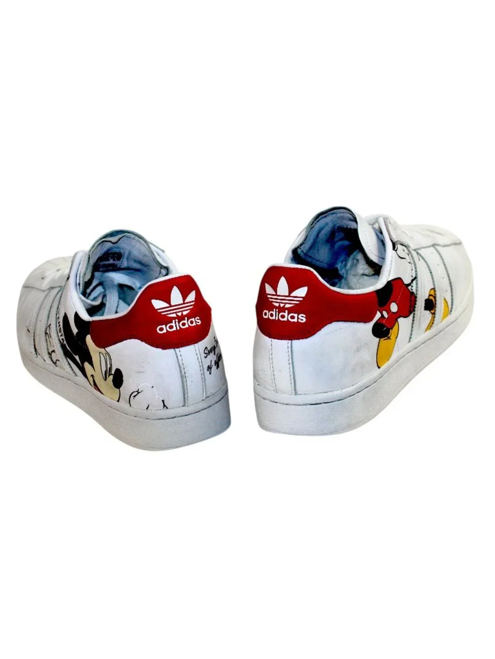 Adidas X Mickey Mouse Disney FW2901 Super Star Lace-Up Sneakers Size 12